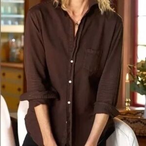 Frank & Eileen “Eileen” Irish Chocolate Button up Cotton Oxford Shirt